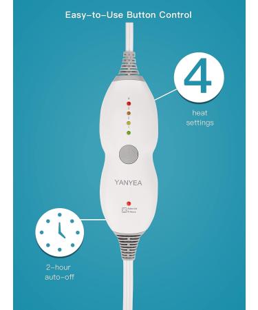 XXL Weighted Heating Pad for Back Pain Relief | 3.5lbs | 20x24 | Electric Heated Pad for Neck & Shoulders | 4 Heat Settings | Auto Off | Dry/Moist Heat Therapy | UL Certified | Machine Washable - Buy Online on GoSupps.com