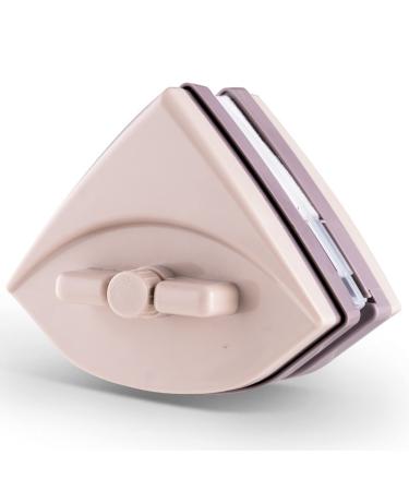 LTLJX Magnetic Window Cleaner Double Sided Glass Cleaner Home Adjustable Magnet Glass Surface Wiper Brush Plastic Cleaning Tool for Glass High Windows 5-35mm Brown