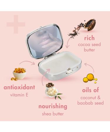 Cath Kidston Lip Balm Mirror Compact 6g Display Tray Eggnog Flavour Travel Size & Vegan Beauty Gift for Her Christmas Decoration & Stocking Filler  - Buy Online on GoSupps.com