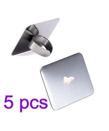 FRCOLOR 10pcs Stainless Steel Makeup Ring Plate - Nail Art Palette & Color Mixing for Artists - Buy Online on GoSupps.com