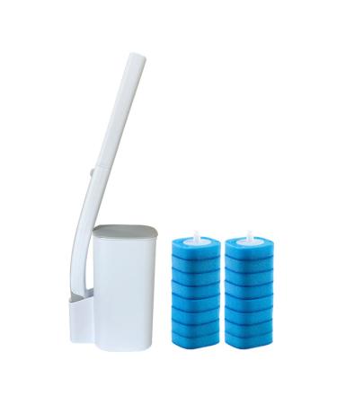 Disposable Toilet Cleaning Brush Long Handle Toilet Bowl Cleaner Wand Bathroom Toilet Bowl Scrubber Easy to Replace Toilet Bowl Cleaner Wand Disposable