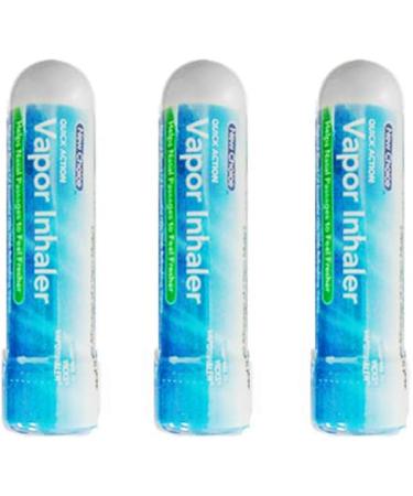 3 X Vapor Inhaler Sinus Nasal Decongestant Allergy Mucus Relief Essential Oils - Buy Online on GoSupps.com