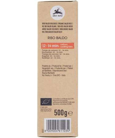  Alce Nero Baldo Rice Bio 500g - Buy Online on GoSupps.com