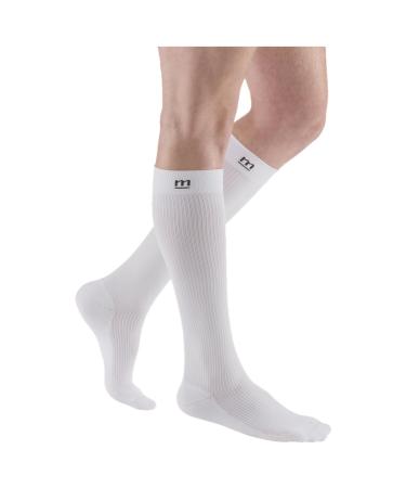 Medi Medive Active compression stockings |Compression knee stockings with heel reinforcement |KKL 2 |White |Size: II |Slow tip |Short