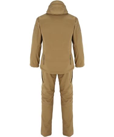 Men's Hanxiulin Training Suit - Polyester Jogging & Sports Clothing | Fitness Sweatshirt & Pants in Khaki - Buy Online on GoSupps.com