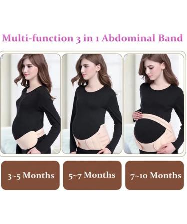 ZiaWorld Care Maternity Pregnancy Support Belt - Black XXL | Waist Brace for Back & Abdomen | Belly Band for Post-Partum Women | Comfortable & Breathable - Buy Online on GoSupps.com