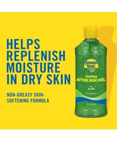 Banana Boat Soothing Aloe After Sun Gel 8-oz, Pack of 2 - Aloe Vera 8 Fl Oz (2 Pack) - Buy Online on GoSupps.com