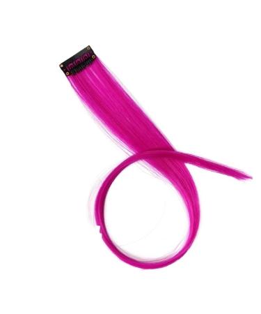 Hair Piece Alileader Synthetic Clip In One Piece Hair Extensions 50Cm Straight Long Hairpieces Women Girls Rainbow 57 Colors For Women(34)