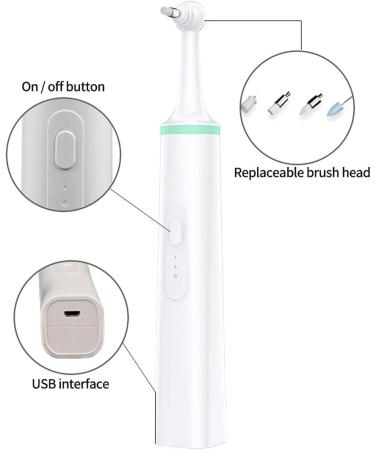 Dog Tartar Remove for Teeth Electric Teeth Polisher Plaque Stain Teeth Cleaner with 4 Brush Head Tooth Scaler Puppy Dental Care Cleaning Toods Kit for Cats Dogs - Buy Online on GoSupps.com