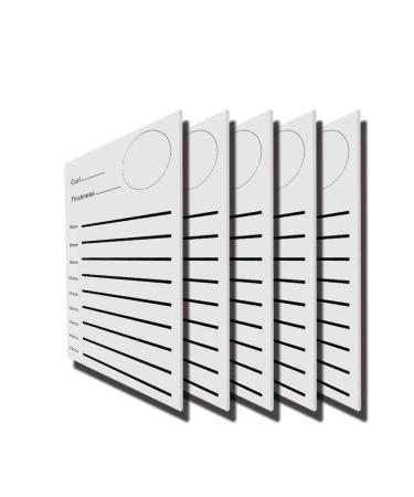 5 Pieces Eyelash Extension Pallet Acrylic Lash Tile Hand Plate Lash Holder Eyelash Tools Adhesive Glue Pallet Holder By B&Q Lash (5 Pieces Acrylic Pallets) 5pce pallet