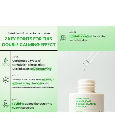 ILSO Heartleaf Tendersome Double Calming Ampoule Ascorbic Acid Niacinamide Soothing serum - Buy Online on GoSupps.com