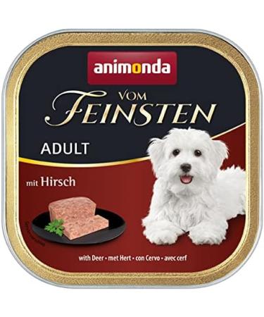 Animonda Vom Feinsten Adult Dog Food with Deer - Wet Food for Dogs (Pack of 6 x 150g) - Premium Quality International Shipping - Buy Online on GoSupps.com