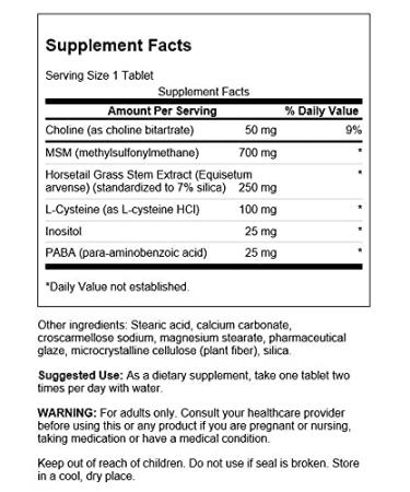 Swanson Hair Skin & Nails - 60 Tablets for Healthy Beauty Boost - Buy Online on GoSupps.com