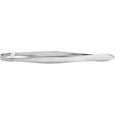 Hfourhnik 5X Silver Tone Slanted Flat Tip Metal Hair Eyebrow Tweezer Cosmetic Tool for Lady - Buy Online on GoSupps.com