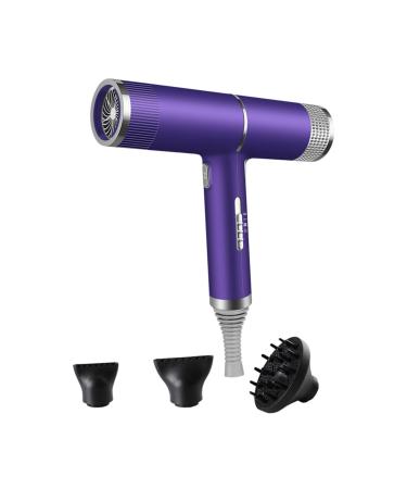 JAYIOLA Professional Hair Dryer Blow Dryer Negative Ionic Lightweight with Nozzle High Speed Hairdryer Salons Blow for Travel Home