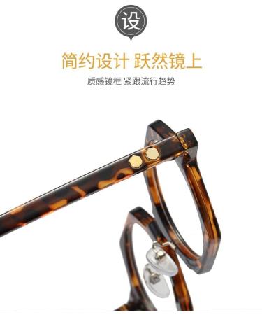 Buy SERONI TR90 Polygon Frame Blue Light Blocking Glasses for Men & Women - Anti UV Ray Computer & Reading Glasses - Stylish Tortoiseshell Design - 47mm - Buy Online on GoSupps.com