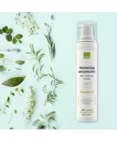 Avebio Double IT: Moisturizing & Protective Face & Eye Cream with Algae | 2in1 Formula | Proven Effectiveness | 50ml - Shop Internationally! - Buy Online on GoSupps.com