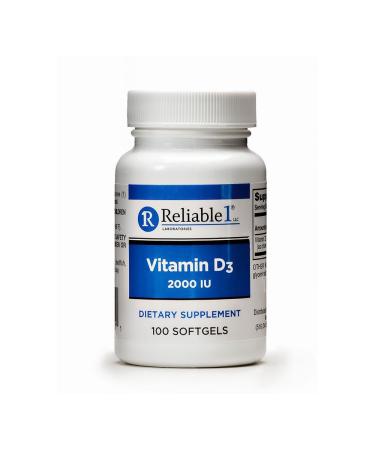 Reliable 1 Laboratories Vitamin D3 2000 Iu Softgels 100 Count