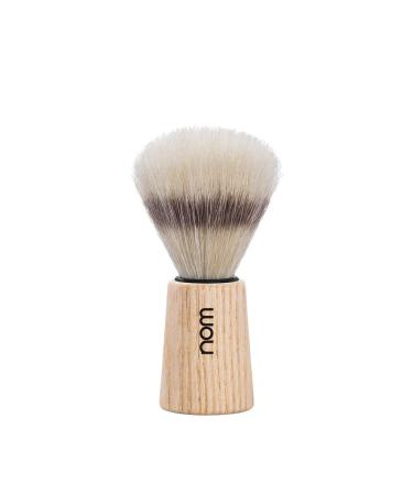 nom - Shaving brush - THEO series - Pure bristle - natural ash wood