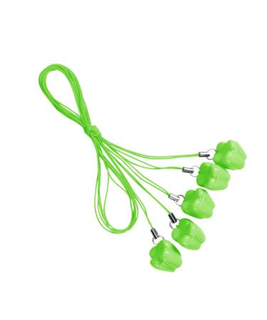 10 pieces of portable tooth container children's tooth storage mouth denture bathroom necklace for children's dental chain set dental organizer for children baby necklace child green 1.20x1.20x2.00cm