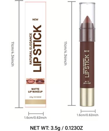  Erinde Erinde Matte Lipstick Pencil lip contour pencil with a creamy velvet texture long-lasting and smudge-proof doesn't dry out lips ideal for on-the-go #02 - Buy Online on GoSupps.com