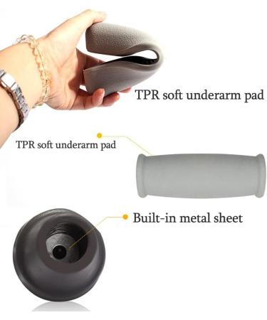 2pcs Ergonomic Elderly Canes Adjustable Underarm Crutches Walker Comfort Handle Crutches Men and Women Crutches Independence LARGE 134-154CM - Buy Online on GoSupps.com