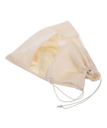 VINTORKY Hair Dryer Storage Bag Travel Hair Dryer Bags Drawstring Storage Pouch Hair Dryer Organizers Pvc 32x28x0.6cm Beige