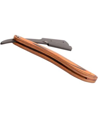 Beavorty 4pcs Folding Razor Set - Men's Straight Razors with Wooden Handles | Premium Manual Shaver & Knife Holder | Stainless Steel Blades for a Close Shave - Buy Online on GoSupps.com
