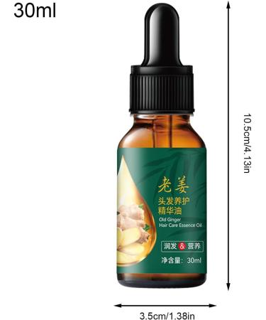Ginger Oil - 30ml Natural Dense Hair Oil Plant Extract Moisturizing Women Hair Strengthening Oil | Non-Greasy Hair Growth Products for Women Men - Buy Online on GoSupps.com
