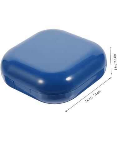 JECOMPRIS Contact Lens Travel Kit - 2 Sets of Stylish ABS Containers & Makeup Box for Cosmetic Lens Care - Portable Blue Case (7.3x7.3x2.6cm) | International Shipping Available - Buy Online on GoSupps.com