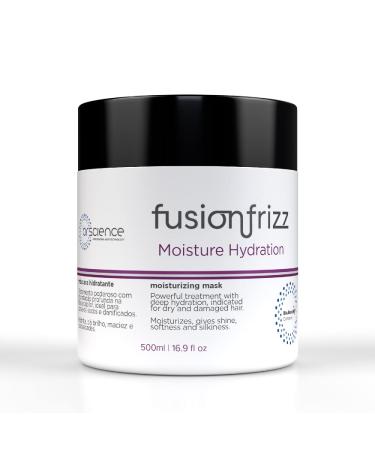 BR Science | Fusion Frizz Moisture Hydration Hair Mask | Moisturizing For Dry And Damaged Hair | 500 ml / 16.9 fl.oz.