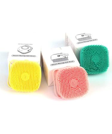 Super Bubble Bath Silicone Body Sponge with Gel Dispenser - Blue Square - Buy Online on GoSupps.com