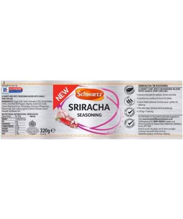 Schwartz Sriracha Seasoning 320g - Buy Online on GoSupps.com