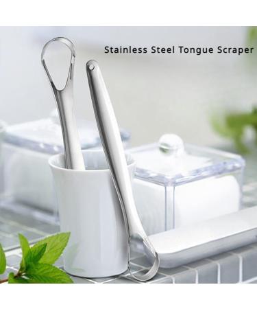 Stainless Steel Tongue Scraper for Fresh Breath | Bad Breath Fighter & Travel Essential for Oral Care - Buy Online on GoSupps.com