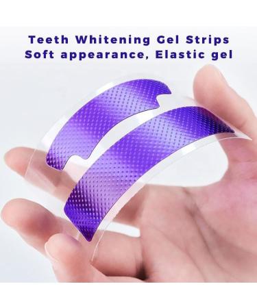 AurorNutri Purple Teeth Whitening Strips - Enamel Safe and Sensitive Teeth Whitening Strips 14 Treatments Remove Yellow Stain Combining Whiten Theeth - Buy Online on GoSupps.com