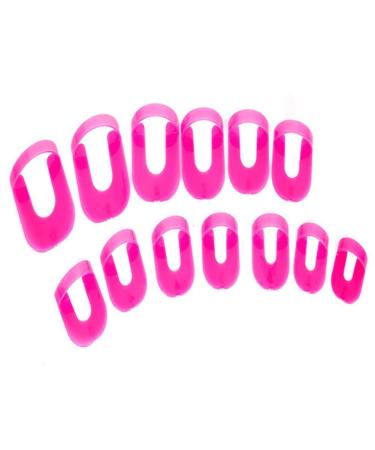 Nail Polish Stencil Anti Overflow Clip 26pcs Easy To Apply Portable Nail Art Tools Preventing Spills or Smudges Nail Stencils for Nail Art Suit All Finger Sizes