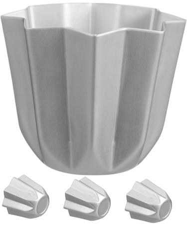 Milisten 12 Pcs Cake Mold Cake Stencil Cookie Cake Pan Cheesecake Cake Pan Pie Chocolate Chip Muffin Cupcake Pan Mutitool Paper Cups Cake Making Tool to Bake Aluminum Alloy Kitchen Supplies 7.6X7.6X6.2CMx3pcs - Buy Online on GoSupps.com