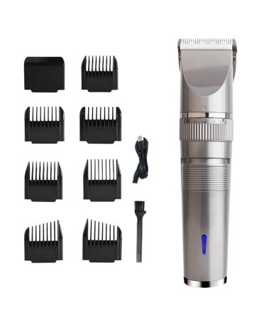 Xptieeck 1Set USB Rechargeable Hair Clipper Men Haircut Ceramic Blade Shave Hair Clipper ABS+PC