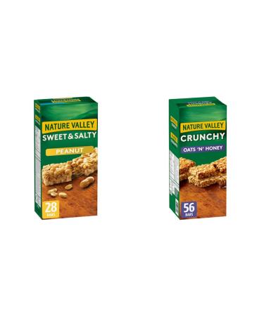 Nature Valley Sweet & Salty Peanut Chewy Nut Granola Bars & Crunchy Oats 'n' Honey Granola Bars