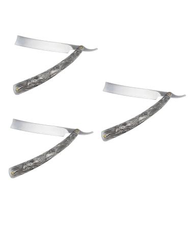 FRCOLOR 3 STK Manual Razor Safety Razing For Men Age Razor Bart Razi Razor Razor From Steel Steel Steel Razor Razor Razor Shave Man Handel