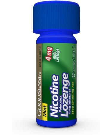 GoodSense Mini Nicotine Lozenge 4mg - 81 Mint Flavored Lozenges to Aid Quit Smoking - Buy Online on GoSupps.com