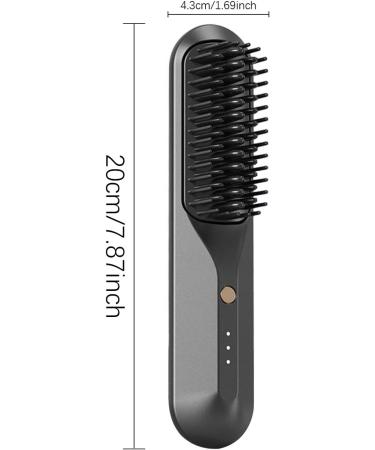 Hot Comb Straightener | 3 Temps Anti-Scald Hair Straightening Brush for Fine & Frizzy Hair | Ion Flat Iron Comb with 3D Comb Tooth - International Shipping Available - Buy Online on GoSupps.com