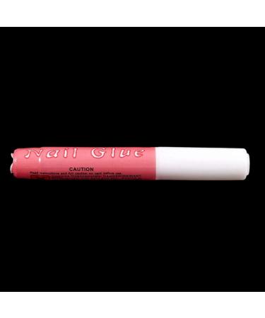 Obahdirry Women Beauty Mini Professional Nail False Art Decorate Tips Acrylic Glue White+Pink - Buy Online on GoSupps.com