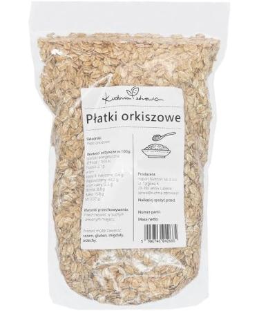  Kuchnia Zdrowia Kuchnia Zdrowia - Spelt Flakes - Breakfast - High Quality - Leak-proof packaging with zipper - Doypack: (1000 Grams) - Buy Online on GoSupps.com