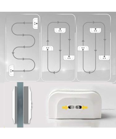 White Double-Sided Wipe Window Cleaner for Single Glazing Fit to Window Thickness Glider Washing Glass Cleaning Brush Tools for - Buy Online on GoSupps.com