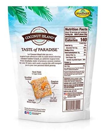 Anastasia Confections Coconut Cashew Crunch 4.5oz - Original Recipe - Buy Online on GoSupps.com