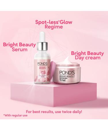Pond's Bright Beauty Spot-less Glow Serum - Hyaluronic Acid Vitamin B3 & Gluta-Boost-C for Radiant Skin | 30ml - International Shipping - Buy Online on GoSupps.com