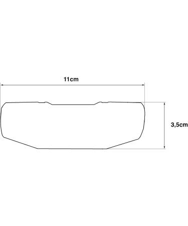 AXA Unisex Blueline 50 mm Rear Light - 93961495SC Red LED Compact 10x3x3cm Ideal for Safe Cycling - International Shipping Available - Buy Online on GoSupps.com