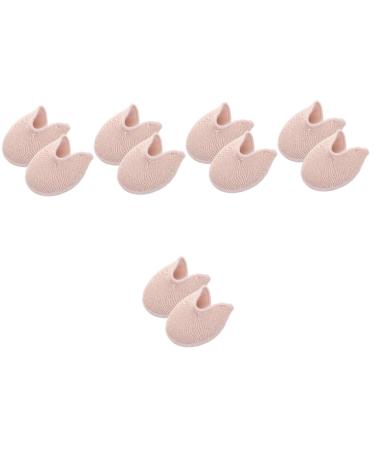 Kisangel 5 Pairs Ballet Pointe Set Toe Half Socks Insoles for Heels Pointe Ballet Toe Cushion Knitted Fabric Toe Cover Heel Protector Toe Pouches Comfortable Half Pad Miss Sebs