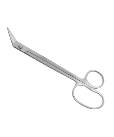 Toenail scissors- nail scissors for toenails- senior scissors- extra long- approx. 19 cm- micro-serration- angled cutting edge